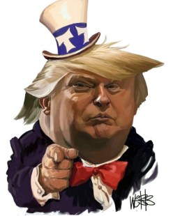 donald trump in uncle sam hat