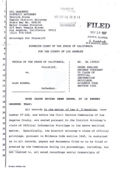 Lea D Agostino civil service page one 001