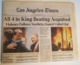 Rodney King news paper acquittals