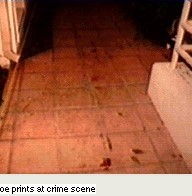 shoe print at Bundy enlarged