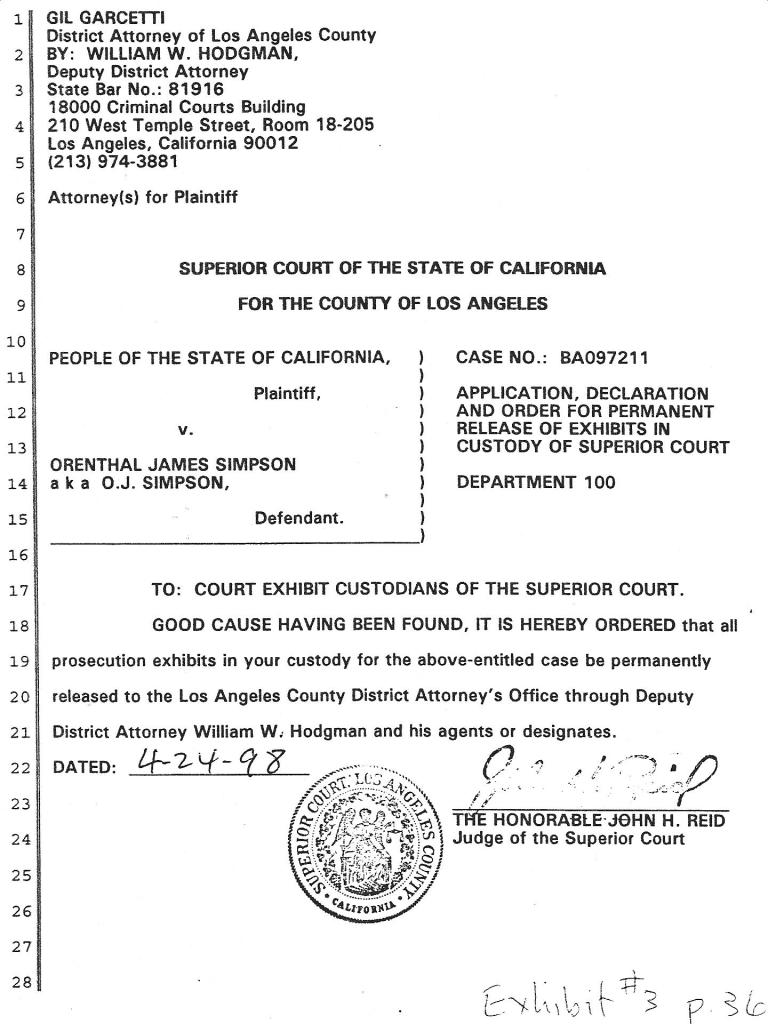 figure 12.3 order from judge john reid to wm hodgman