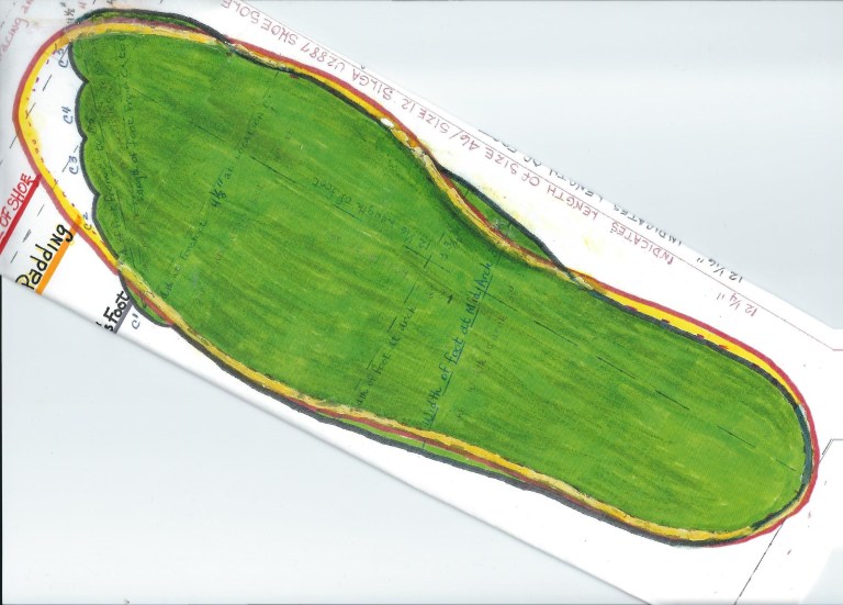 Green full foot padded 001