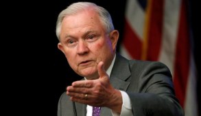 Sessions delivers remarks at an opioid roundtable