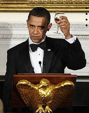 obama toasting