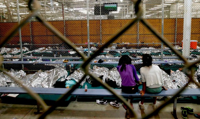 Familes and Children Held In U.S. Customs and Border Protection Processing Facility